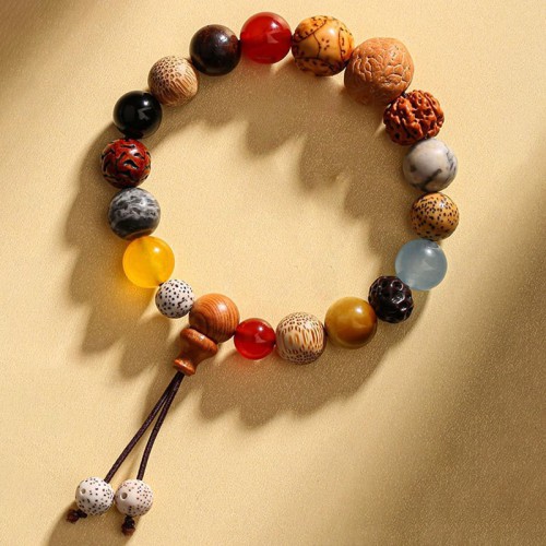 Eighteen Seed Bodhi Bead Amulet Bracelet Eighteen Seed Bodhi Bead Amulet Bracelet