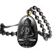 Natural Black Obsidian Eight Guardian Deity Pendant Natural Black Obsidian Eight Guardian Deity Pendant