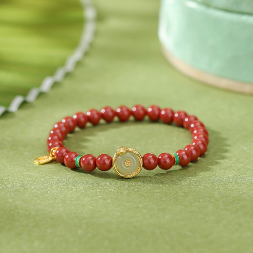 S925 Sterling Silver Gold-Plated Jadeite and Nephrite Bracelet S925 Sterling Silver Gold-Plated Jadeite and Nephrite Bracelet