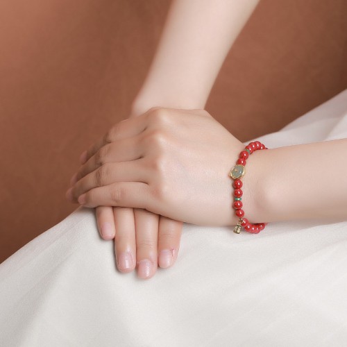 S925 Sterling Silver Gold-Plated Jadeite and Nephrite Bracelet S925 Sterling Silver Gold-Plated Jadeite and Nephrite Bracelet