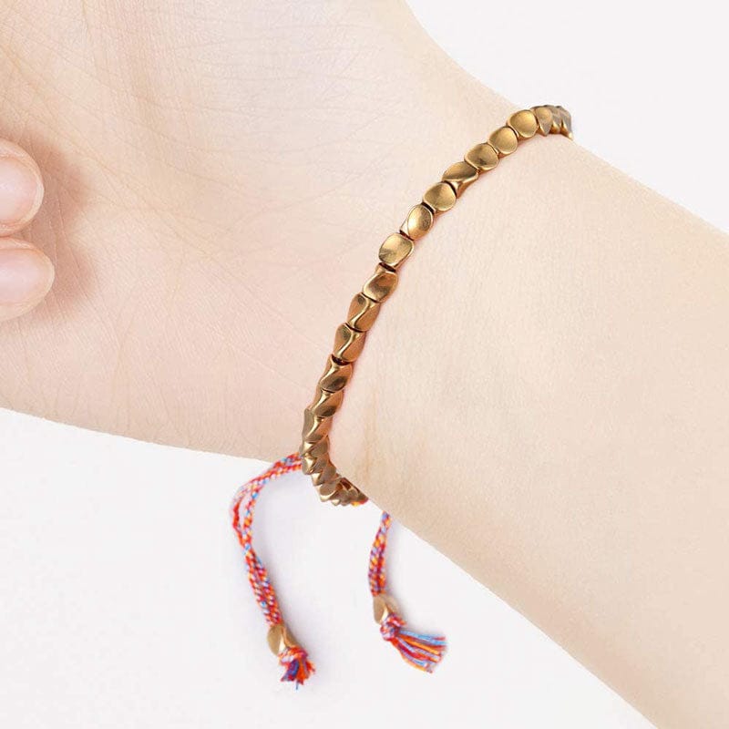 The Copper Beads Tibetan Bracelet I Never Untie