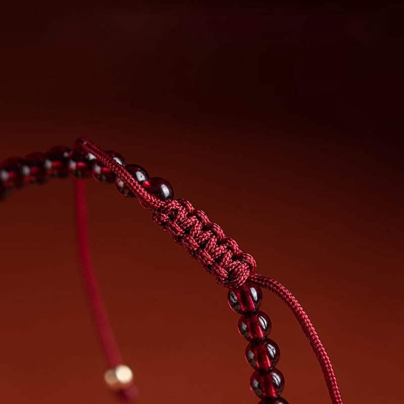 The Garnet and Cinnabar Pixiu Bracelet on My Wrist
