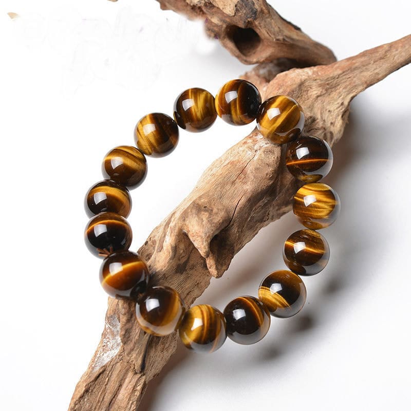 This Natural Yellow Tiger's Eye Bracelet Glows Gold